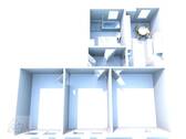 3D-Ansicht - 3 Zimmer Etagenwohnung zur Miete in Riesa
