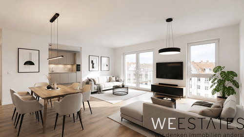 Wohn- und Esszimmer Möblierungsbeispiel - 