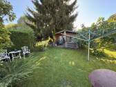 und mit Gartenhaus - 