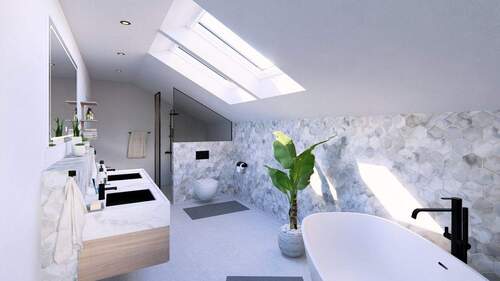 Ein Badezimmer zum wohlfühlen - 5 Zimmer Mehrfamilienhaus, Wohnhaus in Zwickau