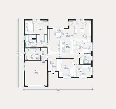 Erdgeschoss - großzügiges wohnen - 