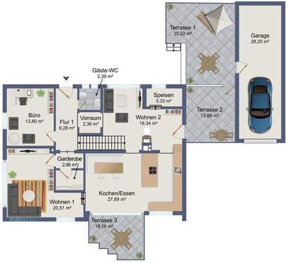 ERDGESCHOSS - 5 Zimmer Einfamilienhaus in Wasserburg am Inn