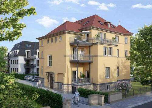 Ansicht Einfahrt - 4 Zimmer Etagenwohnung in Dresden
