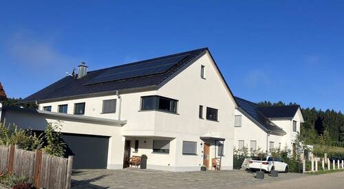Haus vorne 2025 - Traumhaus KFW40+ inkl. Einliegerwohnung in Toplage, provisionsfrei