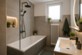 Badezimmer 1. OG - virtually staged - 