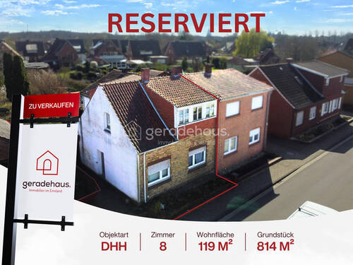 Reserviert Ludwigstr.22 - Sanierungsbedürftige Doppelhaushälfte mit großem Potenzial in begehrter Lage von LingenLaxten