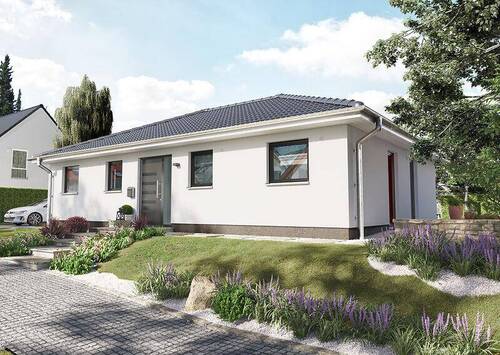 BG110 - Straßenansicht - 4 Zimmer Bungalow zum Kaufen in Gebesee
