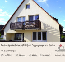 Großzügige Doppelhaushälfte mit Wellnessbereich, 4 Bädern, ausgebautem Spitzboden & Doppelgarage in ruhiger Lage von Kitzingen