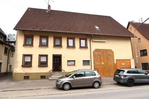 Außenansicht - Einfamilienhaus mit Ökonomiegebäuden (Scheuer und zwei Ställe)