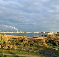 Bestlage mit Panorama-Blick Warnow Hafen - 3-Zi.mit EBK kurz vor Warnemünde - Rostock Groß Klein