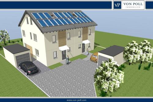 Südostansicht_DH_Stockstadt_17_07_2025 - Modernes Zuhause (KfW 40) mit hochwertigen Ausstattungen und schlüsselfertiger Übergabe
