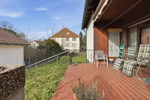 Terrasse - Einfamilienhaus mit 184,30 m&sup2; in Wörth am Rhein / Maximiliansau zum Kaufen