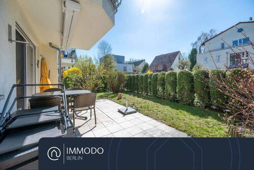 Terrasse - ?? Familientraum mit Grüner Oase - helle 4 Zimmer Garten Maisonette Wohnung mit Süd-West Terrasse