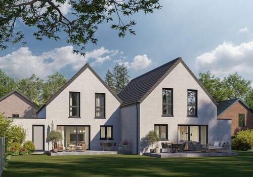 Gartenansicht - 5 Zimmer Doppelhaushälfte in Erkelenz