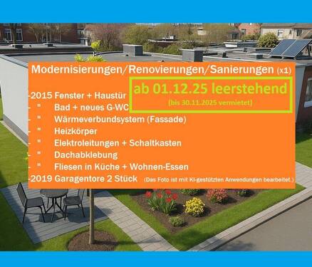 Foto KI-gestützt - Wohnen auf einer Ebene mit der ganzen Familie im Bungalow in Nordwalde