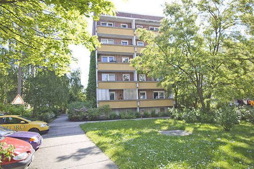 Ansicht Giebel - Nachnutzer gesucht! Hübsche 3-Zimmerwohnung mit Balkon.