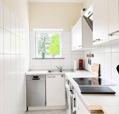Küche - Etagenwohnung mit 50,00 m&sup2; in Frankfurt am Main zur Miete