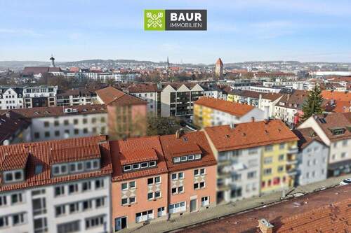 Luftbild - 2 Zimmer Mehrfamilienhaus, Wohnhaus zum Kaufen in Neu-Ulm