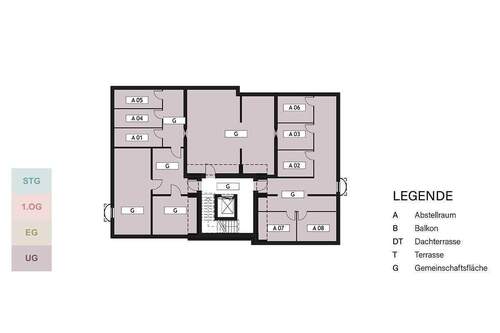 Geschossübersicht UG - 