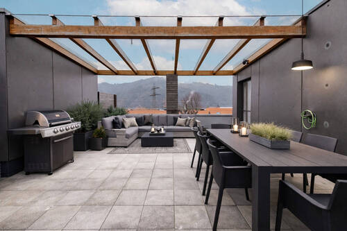 Dachterrasse überdachter Teil - 