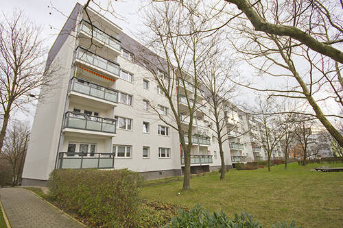 Ansicht hinten - Etagenwohnung mit 50,50 m&sup2; in Halle (Saale) zur Miete