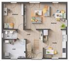 Erdgeschoss mit 5 Zimmer Variante - 
