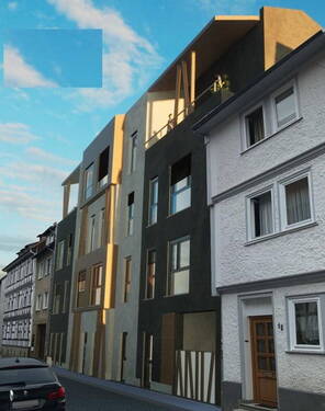 Fassade (Montage) Netergasse - Baureifes Grundstück mit Baugenehmigung für Mehrfamilienhaus