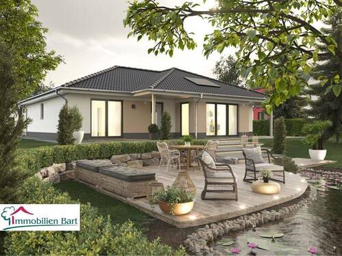 Rückansicht - BUNGALOW NEUBAU MIT GRUNDSTÜCK!