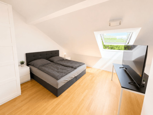 Blick in das Schlafzimmer - 