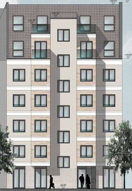 geplantes Vorderhaus - Grundstück mit Vorbescheid für 1.421 m² Nettofläche - Kiezlage Niederschönhausen