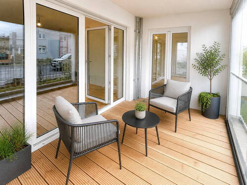 Balkon - 2 Zimmer Etagenwohnung in Darmstadt