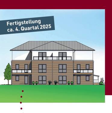 Haus 1 von 2 - Neubau-Erstbezug: Exklusive 4 Zi.-Wg. mit gr. Balkon