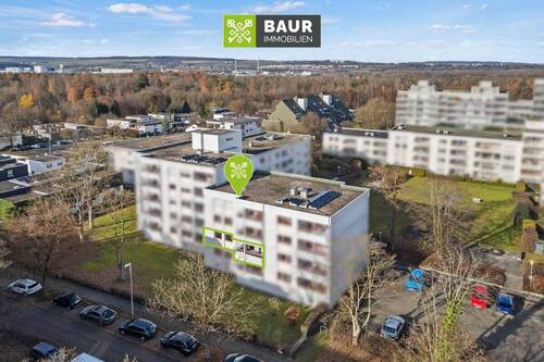 Luftaufnahme - 4 Zimmer Etagenwohnung zum Kaufen in Ulm / Wiblingen