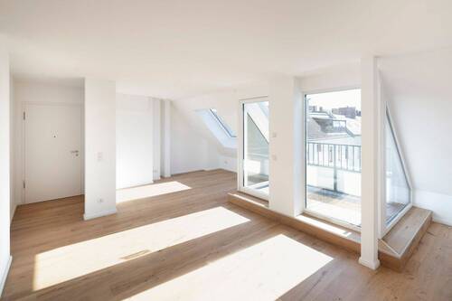 Wohnküche - Friedenauer Wohntraum: stilvolles Dachgeschoss mit Aufdachterrasse im Erstbezug!