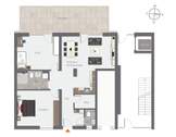Grundriss Wohnung A 0.5 - 