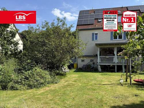 Gartenansicht - Großzügige barrierearme Doppelhaushälfte für Familien und Generationen