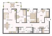 Grundriss - ca. 111 qm Wfl. - 