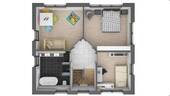 Grundriss OG - Abb. kann Sonderausstatt. enth. - 4 Zimmer Einfamilienhaus zum Kaufen in Burkhardtsdorf