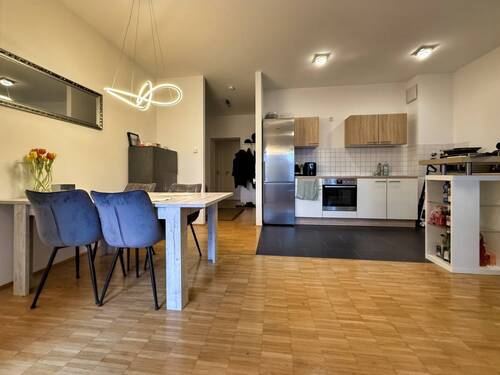 Ansicht Küche Ess Flur - Moderne 2 Zimmer-Eigentumswohnung in schöner Lage von Lahr