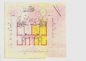 Grundriss Wohn. Nr. 3 gelb und Nr. 2 - 