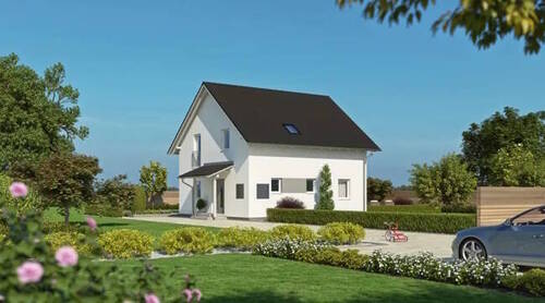 Visualisierung Haus - Grundstück in Stoffen zum Kaufen