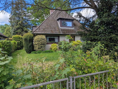 Blick von der Straße - Grundstück in Hamburg