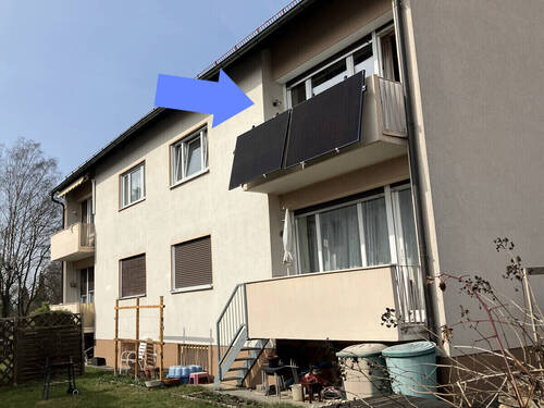 Außenansicht - Gemütliche 3-Zimmer-Wohnung mit Balkon und eigenem Gartenanteil