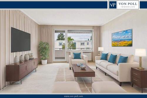 Titelbild - Platz für neue Wohnideen: 3-Zimmer-Wohnung mit Balkon und Tiefgaragenstellplatz