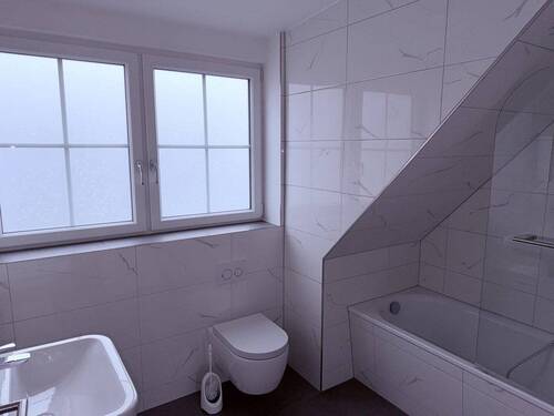Bad im Dachgeschoss - 