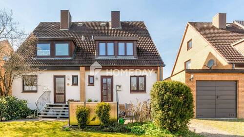 Außenansicht 1 - Doppelhaushälfte mit Garten, Terrasse und viel Platz für die Familie