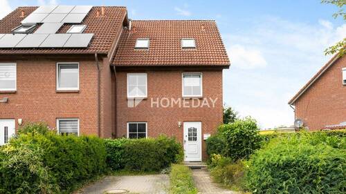 Außenansicht 1 - Reihenendhaus mit Gartenidylle und freundlichem Erscheinungsbild