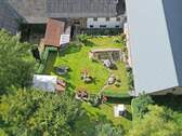 Gartenansicht - Einfamilienhaus mit Werkstatt, Gartenidylle & viel Platz für die ganze Familie