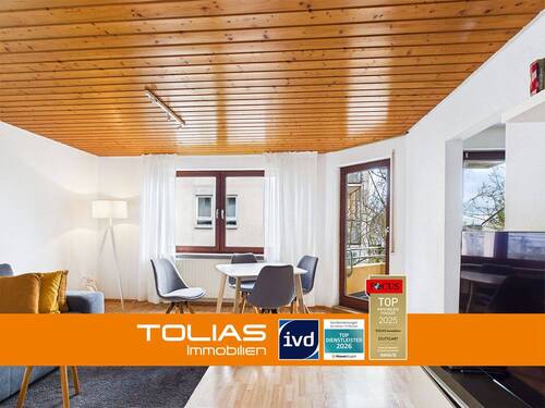 Titelbild - Kompakt in der Fläche, groß im Wohngefühl: 2-Zimmer-Wohnung mit Balkon und TG-Stellplatz