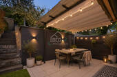 virtuell dekorierte Terrasse - 